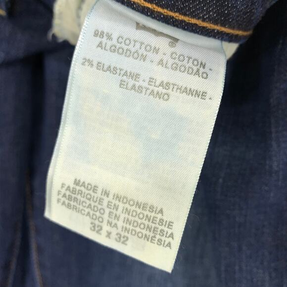 Levi's Slight Curve Skinny Boot Jeans Womens Size 32 X 32 Dark Wash Low Rise - Picture 7 of 7